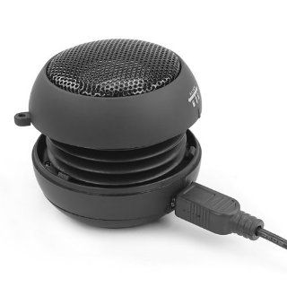 Mini Portable Travel Hamburger Speaker Black : MP3 Players & Accessories