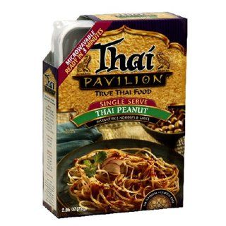 Thai Pavilion Single Serve Microwavable Thai Peanut, 2.65 Ounce Boxes (Pack of 6) : Prepared Noodle Bowls : Grocery & Gourmet Food