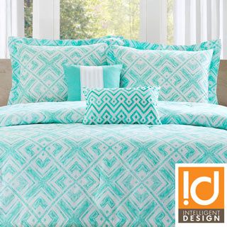 Id intelligent Designs Id intelligent Designs Natalie 5 piece Comforter Set Green Size Full : Queen