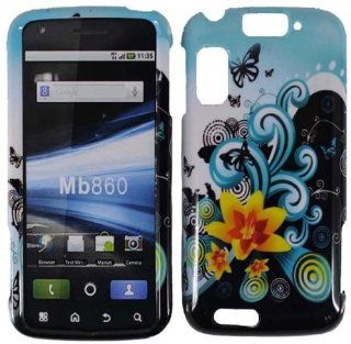Yellow Lily Hard Case Cover for Motorola Atrix 4g MB860 Cell Phones & Accessories