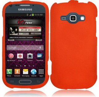 For Samsung Galaxy Ring M840 Rubberized Hard Cover Case Orange Accessory: Cell Phones & Accessories