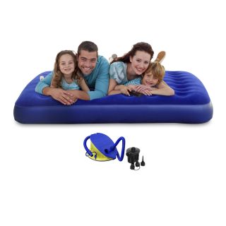 Twin size Blue Pvc Air Mattress