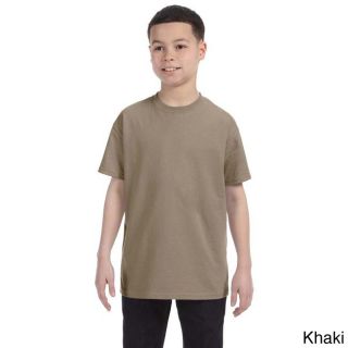 Fruit Of The Loom Fruit Of The Loom Youth 50/50 Blend Best T shirt Khaki Size L (14 16)