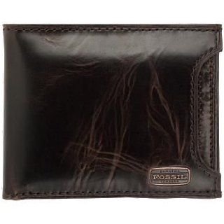 Fossil   2 in 1   Flyby Leather Wallet in Brown at  Mens Clothing store