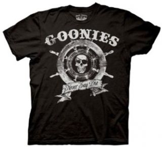 Goonies Never Say Die Ship Wheel Men's T shirt: Clothing