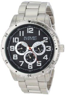 August Steiner Men's AS8060SS Quartz Multi Function Bracelet Watch: August Steiner: Watches