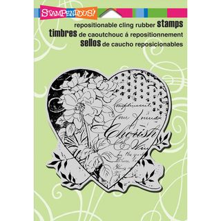 Stampendous Cling Rubber Stamp cherish Heart