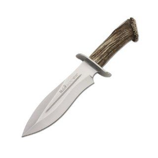 Muela Lancero Fixed Blade Knife 13.875 Inch, Nickel Silver Guard, Crown Stag : Hunting Folding Knives : Sports & Outdoors
