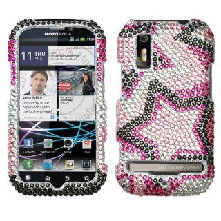 Asmyna MOTMB855HPCDM013NP Luxurious Dazzling Diamante Case for Motorola Photon 4G MB855   1 Pack   Retail Packaging   Twin Stars: Cell Phones & Accessories