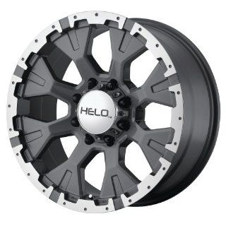 Helo HE878 Dark Silver Wheel with Machined Flange (16x9"/6x5.5"): Automotive