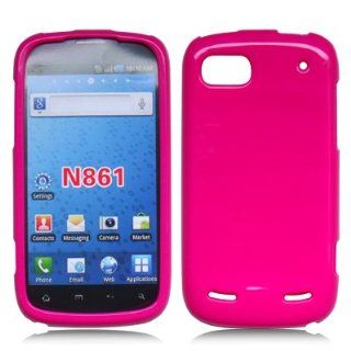 Solid Hot Pink Flexible and Soft TPU Silicon Case for ZTE Warp Sequent N861 by ThePhoneCovers Cell Phones & Accessories