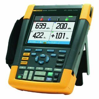 Fluke 190 204/AM/S 4 Channel LCD Color ScopeMeter Oscilloscope with SCC290 Kit, 200 MHz Bandwidth, 1.7ns Rise time: Science Lab Oscilloscopes: Industrial & Scientific
