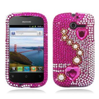 Aimo HWM866PCLDI636 Dazzling Diamond Bling Case for Huawei Ascend Y M866   Retail Packaging   Pearl Pink: Cell Phones & Accessories