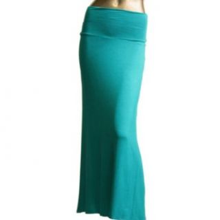 Azules Women's Rayon Span Maxi Skirt at  Womens Clothing store