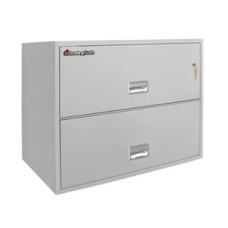 SentrySafe 29.8 W x 20.5 D 2 Drawer Fireproof Key Lock Letter File Safe 2L3