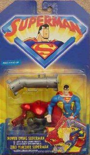 Superman: Power Swing Superman Figure with Blast Apart Robot: Toys & Games