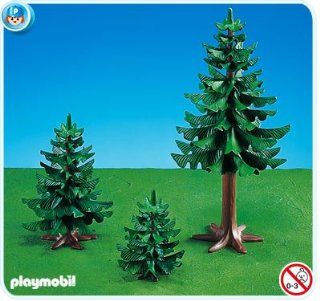 Playmobil Large & Small Pine Trees: Toys & Games