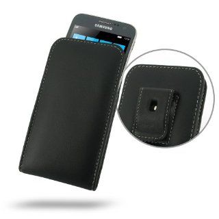 Samsung Ativ S Leather Case   SGH T899M   Vertical Pouch Type WITH Belt Clip (Black) by PDair: Electronics
