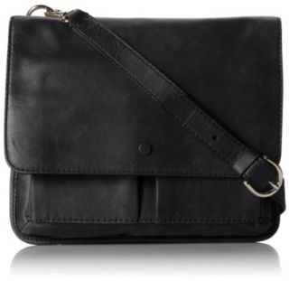 Fossil Abbot 901 Flap Cross Body Bag, Black, One Size Shoes