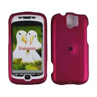 Rose Red / Pink Rubberized Hard Protector Case for HTC myTouch 3G Slide: Cell Phones & Accessories