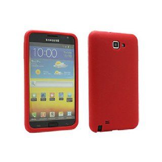 Red Soft Silicone Gel Skin Cover Case for Samsung Galaxy Note N7000 SGH I717 SGH T879: Cell Phones & Accessories
