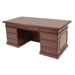 Regency Prestige Traditional Veneer Executive Double Pedestal Desk TVED7236