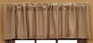 Shop Burlap Natural Valance 100% Soft Cotton 16"x72" at the  Home Dcor Store. Find the latest styles with the lowest prices from Victorian Heart