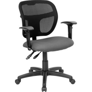 FlashFurniture Mid Back Mesh Task Chair with Curved Back WLA7671SYG Fabric: G