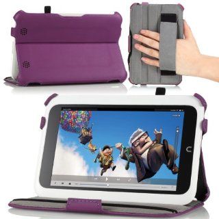 MoKo Slim Fit Multi angle Folio Cover Case for Barnes & Noble Nook Full HD 7" Inch Tablet, PURPLE (with Smart Cover Auto Wake/Sleep Feature) Lifetime Warranty: Computers & Accessories