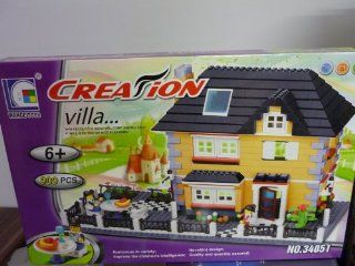 WANGE Building Blocks Toy Villa Series 909Pcs Compatible with Lego Parts 34051: Toys & Games