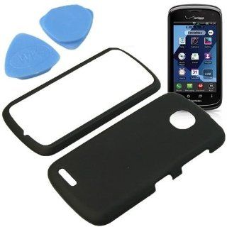 AM Rubber Hard Shield Cover Snap On Case for Verizon Pantech Marauder ADR910L + Tool  Black: Cell Phones & Accessories