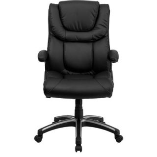 FlashFurniture High Back Leather Executive Office Chair with Arms BT 9896H GG
