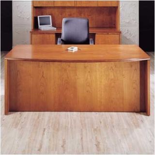 High Point Furniture Forte 72 W Bow Front Executive Desk Shell CV_710B Finis