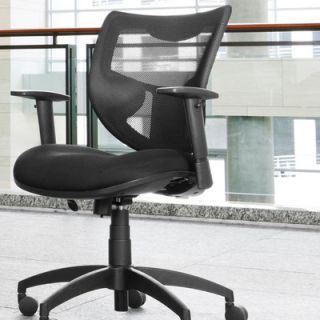 OFM Poly Mesh Back Contemporary Executive Chair with Arms 581 BLACK