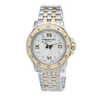 Raymond Weil Women's 5399 SPS 00995 "Tango" Stainless Steel Two Tone Dress Watch with Diamonds at  Women's Watch store.