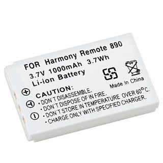 eForCity 2 Pack White 3.7v Li ion Battery For Logitech Harmony Remote 890 885 880 720 : Digital Camera Batteries : Camera & Photo