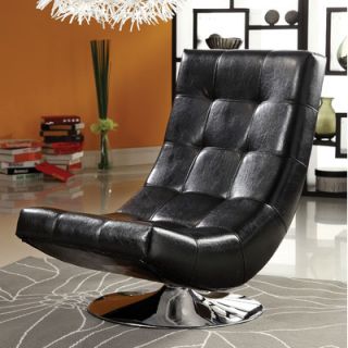 Hokku Designs Denny Swivel Lounge Chair IDF AC6912 Color: Black