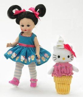 Madame Alexander 8 Inch Americana Collection Doll   Ice Cream Delight Hello Kitty: Toys & Games