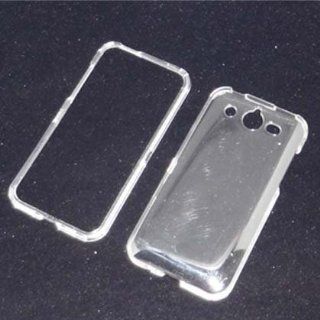 CLEAR TRANSPARENT Plastic Hard Case Cover For Huawei Mercury M886 (Cricket): Cell Phones & Accessories