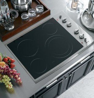 GE PP912SMSS Profile 30" Stainless Steel Electric Smoothtop Cooktop: Appliances