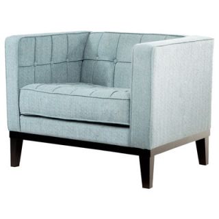 Armen Living Urbanity Roxbury Tufted Chair LC10101GR Color: Spa Blue