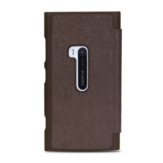 Lumia 920 Flip Cover Case (Brown)   Custom Fit Flip Case for the Nokia Lumia 920: Cell Phones & Accessories