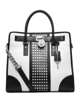 Hamilton Center Stripe Studded Tote   MICHAEL Michael Kors