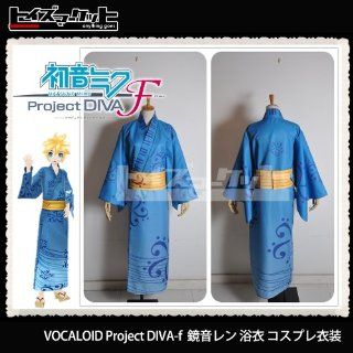 VOCALOID Kagamine Len Project DIVA f high quality yukata cosplay costume for women M size (japan import): Toys & Games