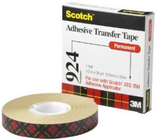 Scotch ATG Adhesive Transfer Tape 924 Clear, 0.75 in x 36 yd 2.0 mil (Pack of 1): Industrial & Scientific