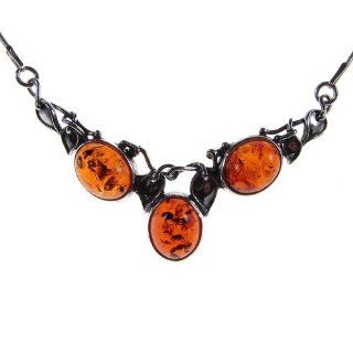 18" inch/45cm BALTIC AMBER AND STERLING SILVER 925 LADIES DESIGNER MULTI COLOURED PENDANT NECKLACE JEWELLERY JEWELRY WITH STERLING SILVER 925 STAMPED ITALIAN DESIGNER SNAKE LINK STYLE CHAIN WITH SPRING RING CLASP N028: Jewelry