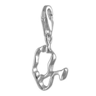 MELINA Charms clip on pendant doctor stethoscope sterling silver 925: Clasp Style Charms: Jewelry