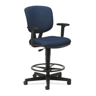 HON Volt 5700 Series Task Stool with Arms HON5705A Color: Navy