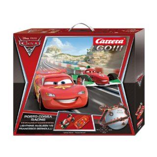 Carrera Go Disney Cars 2   Porto Corsa Racing Set: Toys & Games