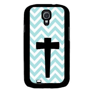 Have Faith Aqua Zig Zag Cute Hipster Samsung Galaxy S4 I9500 Case Fits Samsung Galaxy S4 I9500 Cell Phones & Accessories